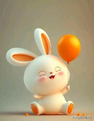 黄色系兔子图片(二)兔子与气球篇-第16张-宠物相关-宝佳网