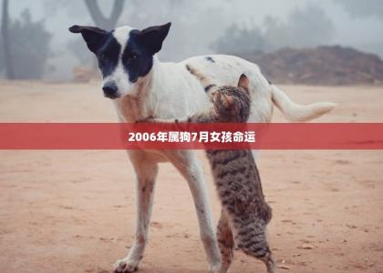 2006年属狗7月女孩命运 -第1张-狗狗百科-宝佳网